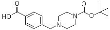 structure of CAS# 479353-63-4, 4-[[4-(tert-Butoxycarbonyl)piperazin-1-yl]methyl]benzoic acid;4-[(4-Carboxyphenyl)methyl]-1-piperazinecarboxylic acid 1-(1,1-dimethylethyl) ester