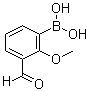 structure of CAS# 480424-49-5, (3-Formyl-2-methoxyphenyl)boronic acid;(3-Formyl-2-methoxyphenyl)-boronic acid