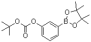 structure of CAS# 480438-74-2, 3-(tert-Butoxycarbonyloxy)phenylboronic acid pinacol ester