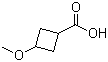 结构式 CAS# 480450-03-1, 3-甲氧基环丁烷羧酸