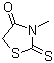 structure of CAS# 4807-55-0, 3-Methylrhodanine;3-Methyl-2-thioxo-1,3-thiazolan-4-one