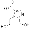 structure of CAS# 4812-40-2, Hydroxymetronidazole;1-(2-Hydroxyethyl)-2-(hydroxymethyl)-5-nitroimidazole