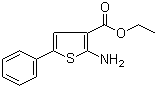 structure of CAS# 4815-34-3, Ethyl 2-amino-5-phenylthiophene-3-carboxylate;2-Amino-5-phenyl-thiophene-3-carboxylic acid ethyl ester