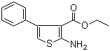 structure of CAS# 4815-36-5, Ethyl 2-amino-4-phenylthiophene-3-carboxylate;2-Amino-4-phenylthiophene-3-carboxylic acid ethyl ester