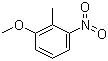 structure of CAS# 4837-88-1, 2-Methyl-3-nitroanisole;1-Methoxy-2-methyl-3-nitrobenzene