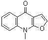 9-Methylfuro[2,3-b]quinolin-4(9H)-one molecular structure (CAS 484-74-2)