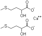 结构式 CAS# 4857-44-7, DL-alpha-羟基蛋氨酸钙; 2-羟基-4-甲硫基丁酸钙