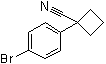 结构式 CAS# 485828-58-8, 1-(4-溴苯基)环丁烷甲腈