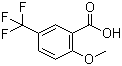 结构式 CAS# 4864-01-1, 2-甲氧基-5-三氟甲基苯甲酸