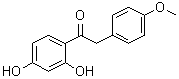 structure of CAS# 487-49-0, Ononetin;1-(2,4-Dihydroxyphenyl)-2-(4-methoxyphenyl)ethanone; 2,4-Dihydroxyphenyl 4'-methoxybenzyl ketone; NSC 89759; Ononetin; alpha-(4-Methoxyphenyl)-2,4-dihydroxyacetophenone