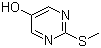 structure of CAS# 4874-33-3, 2-(Methylthio)pyrimidin-5-ol