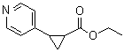 2-(4-吡啶基)环丙烷羧酸乙酯分子结构 (CAS 4903-93-9)