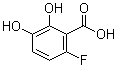 结构式 CAS# 492444-05-0, 6-氟-2,3-二羟基苯甲酸