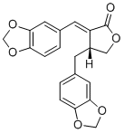 结构式 CAS# 493-95-8, 桧脂素; 洒维宁