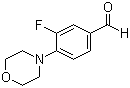 structure of CAS# 495404-90-5, 3-Fluoro-4-morpholin-4-ylbenzaldehyde