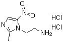 2-甲基-5-硝基-1H-咪唑-1-乙胺二盐酸盐分子结构 (CAS 49575-10-2)