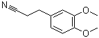 structure of CAS# 49621-56-9, 3,4-Dimethoxybenzenepropanenitrile;3-(3,4-Dimethoxyphenyl)propionitrile; NSC 266052; beta-(3,4-Dimethoxyphenyl)propionitrile