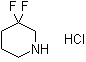 structure of CAS# 496807-97-7, 3,3-Difluoropiperidine hydrochloride