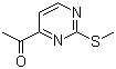 结构式 CAS# 496863-48-0, 4-乙酰基-2-甲硫基嘧啶; 1-[2-(甲硫基)嘧啶-4-基]乙酮