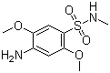 4-Amino-2,5-dimethoxy-N-methylbenzenesulphonamide molecular structure (CAS 49701-24-8)