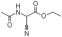 N-乙酰基-2-氰基甘氨酸乙酯分子结构 (CAS 4977-62-2)