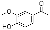 structure of CAS# 498-02-2, Acetovanillone;4'-Hydroxy-3'-methoxyacetophenone; Apocynin