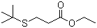 3-[(tert-Butyl)thio]propanoic acid ethyl ester molecular structure (CAS 49833-33-2)