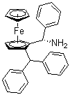 结构式 CAS# 498580-48-6, (2R)-1-[(R)-氨基苯基甲基]-2-(二苯基膦)二茂铁