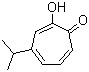 结构式 CAS# 499-44-5, 桧木醇; 2-羟基-4-异丙基-2,4,6-环庚三烯-1-酮