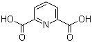 structure of CAS# 499-83-2, 2,6-Pyridinedicarboxylic acid;Pyridine-2,6-dicarboxylic acid; Dipicolinic acid