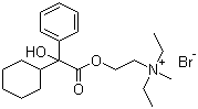 structure of CAS# 50-10-2, Oxyphenonium bromide;2-(2-Cyclohexyl-2-hydroxy-2-phenylacetyl)oxyethyldiethylmethylazanium bromide