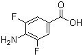 4-Amino-3,5-difluorobenzoic acid molecular structure (CAS 500577-99-1)