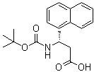 structure of CAS# 500770-68-3, (betaS)-beta-[[(1,1-Dimethylethoxy)carbonyl]amino]-1-naphthalenepropanoic acid