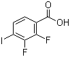 4-Iodo-2,3-difluorobenzoic acid molecular structure (CAS 501433-05-2)