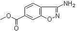 结构式 CAS# 501904-27-4, 3-氨基-1,2-苯并异恶唑-6-羧酸甲酯
