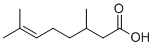 structure of CAS# 502-47-6, Citronellic acid;3,7-dimethyloct-6-enoic acid