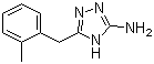 structure of CAS# 502685-45-2, 5-(2-Methylbenzyl)-4H-1,2,4-triazol-3-amine;5-[(2-Methylphenyl)methyl]-4H-1,2,4-triazol-3-amine