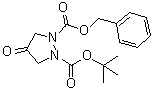 结构式 CAS# 503072-63-7, 4-氧代-1,2-吡唑烷二甲酸 1-叔丁酯 2-苄酯
