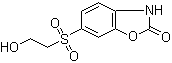 结构式 CAS# 5031-74-3, 6-(2-羟乙基砜基)苯并恶唑酮