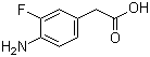 structure of CAS# 503315-77-3, 4-Amino-3-fluorobenzeneacetic acid