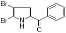 structure of CAS# 50372-61-7, 4,5-Dibromo-2-benzoylpyrrole;2,3-Dibromo-5-benzoylpyrrole; (4,5-Dibromo-1H-pyrrol-2-yl)phenylmethanone