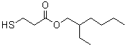 structure of CAS# 50448-95-8, 2-Ethylhexyl 3-mercaptopropanoate;beta-Mercaptopropionic acid 2-ethylhexyl ester