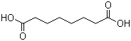 Suberic acid molecular structure (CAS 505-48-6)