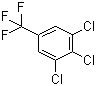 structure of CAS# 50594-82-6, 3,4,5-Trichlorobenzotrifluoride;1,2,3-Trichloro-5-(trifluoromethyl)-benzene