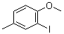 结构式 CAS# 50597-88-1, 2-碘-4-甲基苯甲醚