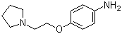 结构式 CAS# 50609-01-3, 4-[2-(吡咯烷-1-基)乙氧基]苯胺