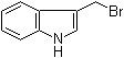 structure of CAS# 50624-64-1, 3-(Bromomethyl)-1H-indole;3-Indolylmethyl bromide