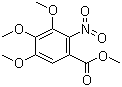 structure of CAS# 5081-42-5, Methyl 2-nitro-3,4,5-trimethoxybenzoate;2-Nitro-3,4,5-trimethoxybenzoic acid methyl ester; Methyl 2-nitrotrimethylgallate