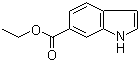 结构式 CAS# 50820-64-9, 1H-吲哚-6-甲酸乙酯; 6-乙氧基羰基-1H-吲哚