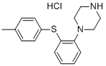 structure of CAS# 508234-03-5, Vortioxetine Impurity 3;1-(2-(p-tolylthio)phenyl)piperazine hydrochloride